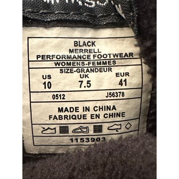 Merrell Black Barefoot Frost Glove Boots Size 10 - Picture 12 of 12